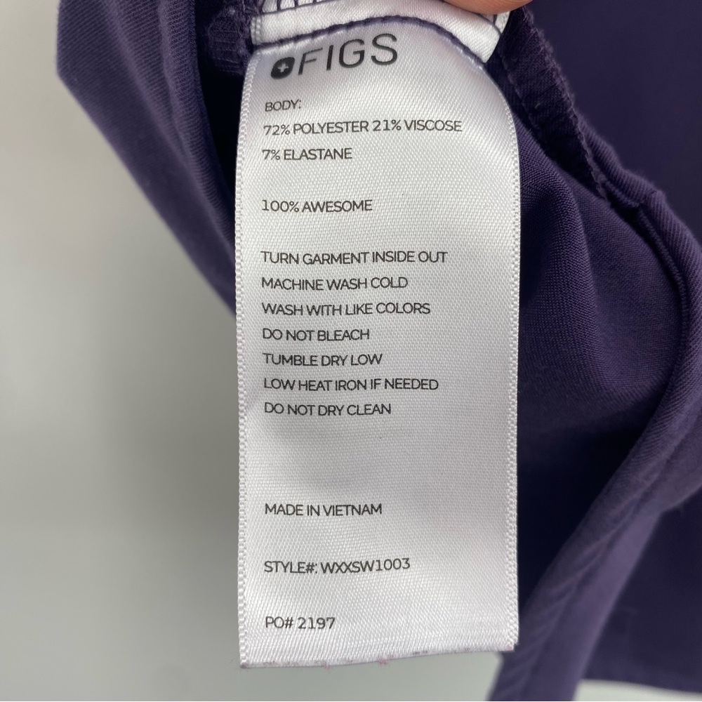 Figs Women's Purple Shadow Rafaela - Small - Picture 4 of 9